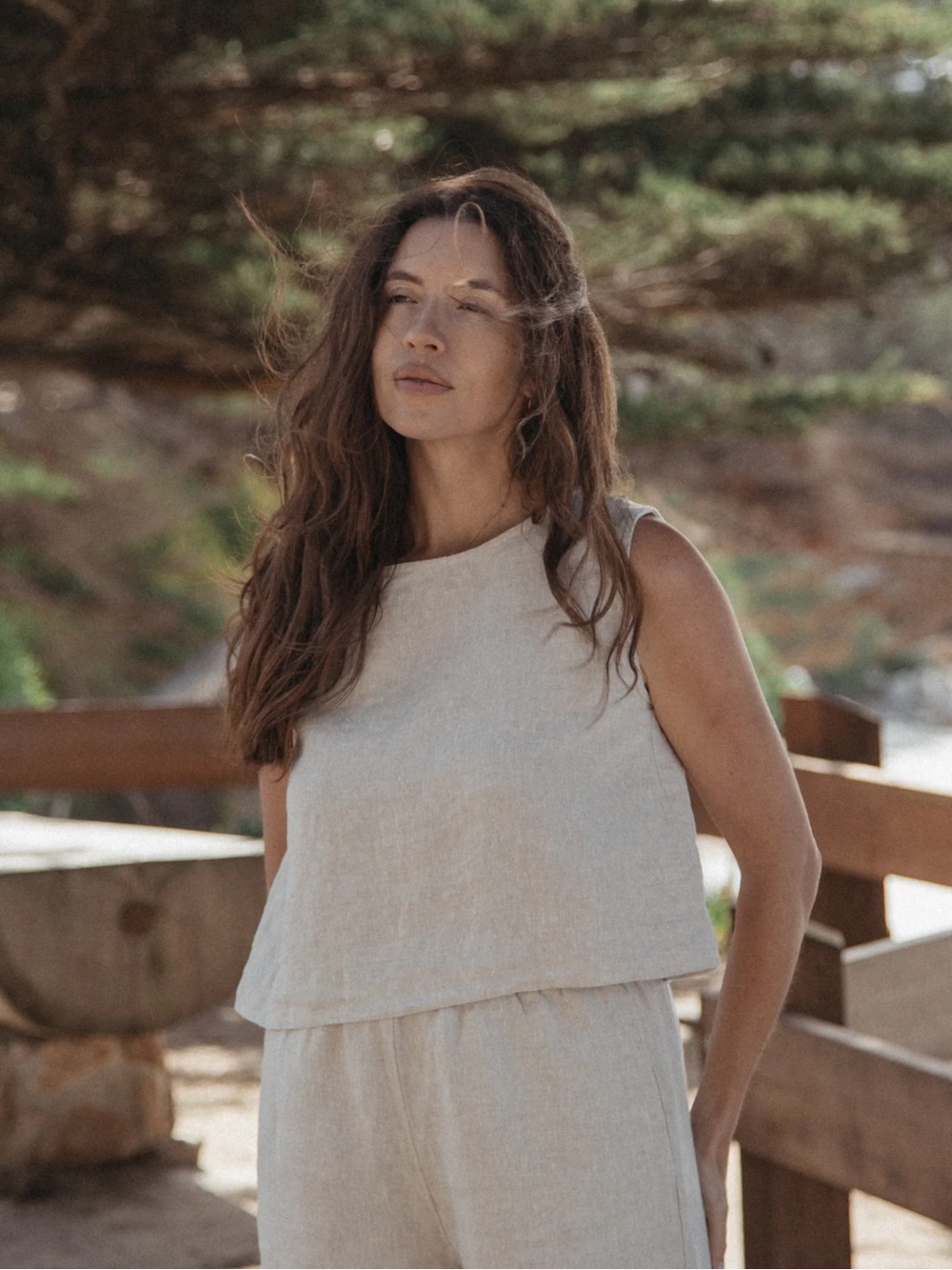 Gillian Stevens Finley Top ~ Oatmeal - Picture 5 of 10